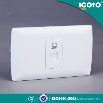 Igoto American Standard Internet Data Power Wall Socket RJ45 para Conector de Rede